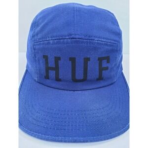 HUF Baseball Hat Mens One Size Royal Blue 5 Panel Camper Adjustable Strapback